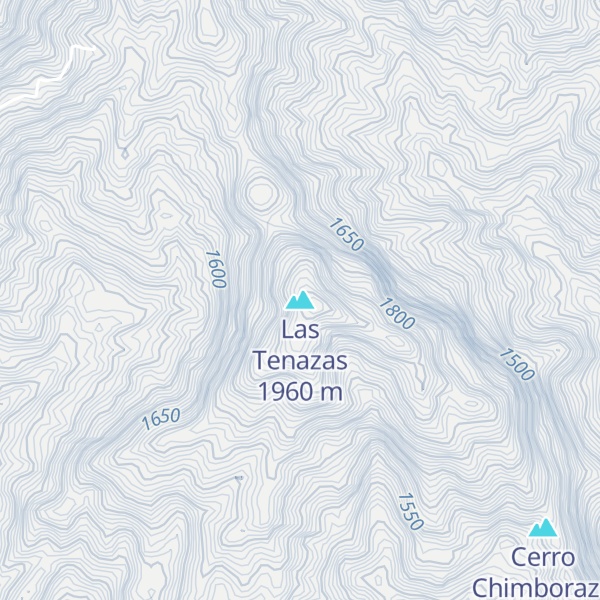 Map of Las Tenazas
