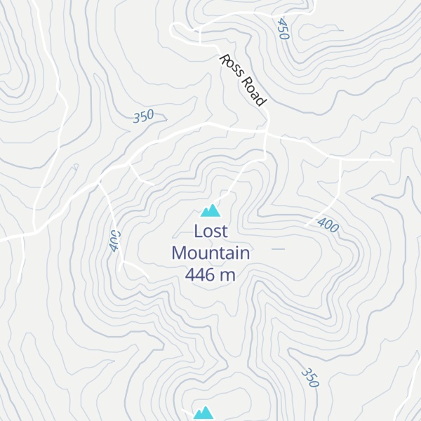 Map of Lost Mountain