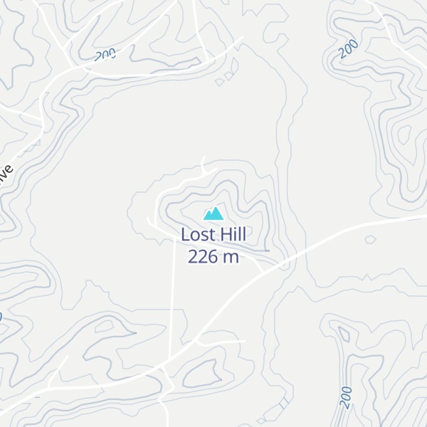 Map of Lost Hill