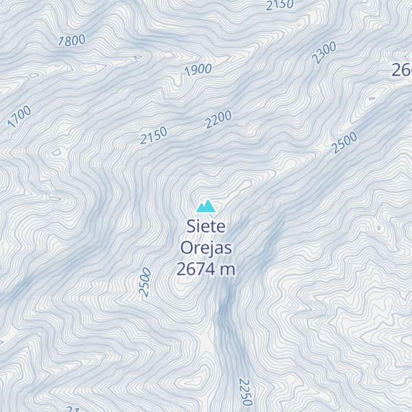 Map of Siete Orejas