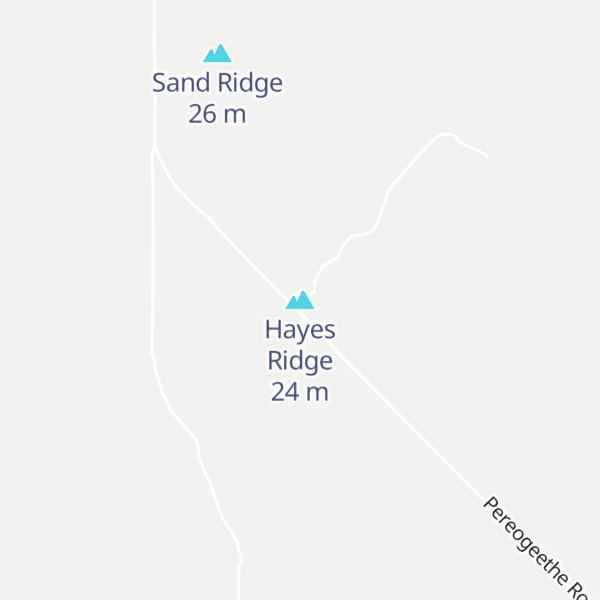 Map of Hayes Ridge