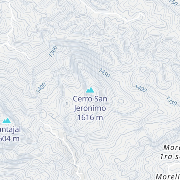 Map of Cerro San Jeronimo