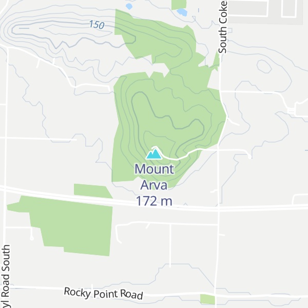 Map of Mount Arva