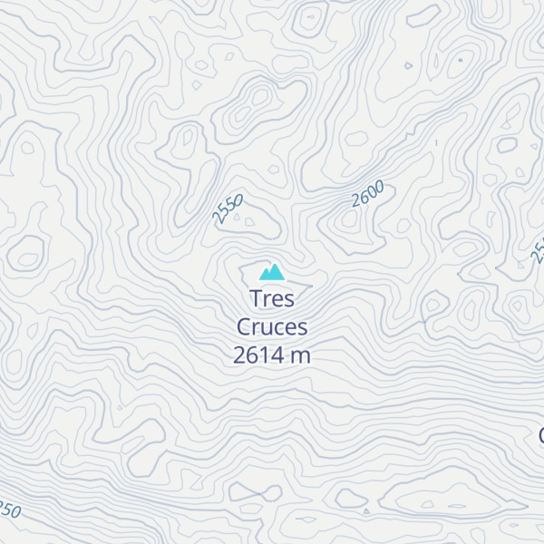 Map of Tres Cruces
