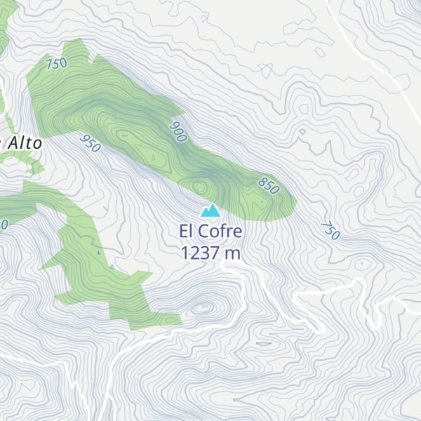 Map of El Cofre