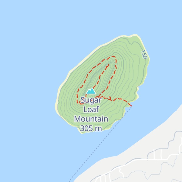 Map of Sugar Loaf Mountain