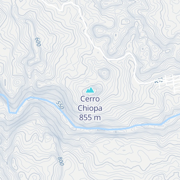 Map of Cerro Chiopa