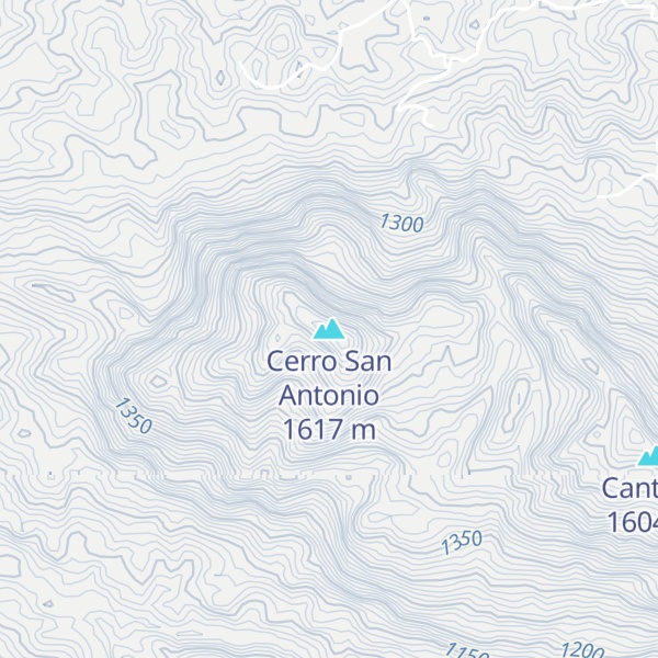 Map of Cerro San Antonio
