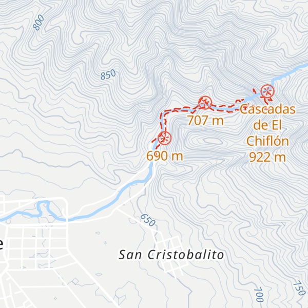 Map of Cabanas de El Chiflon