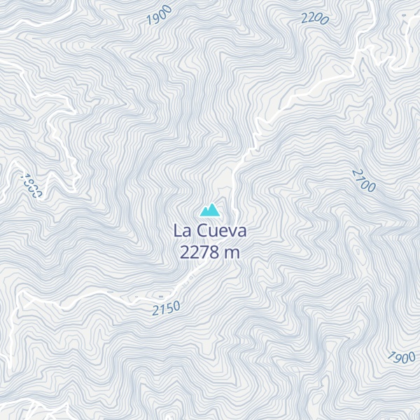 Map of La Cueva