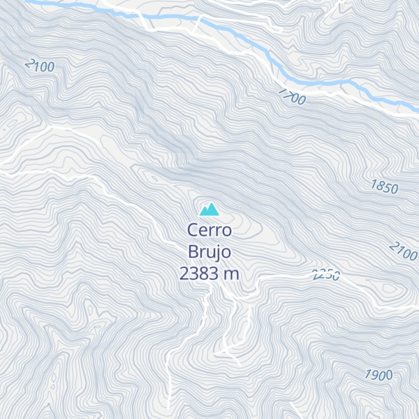 Map of Cerro Brujo
