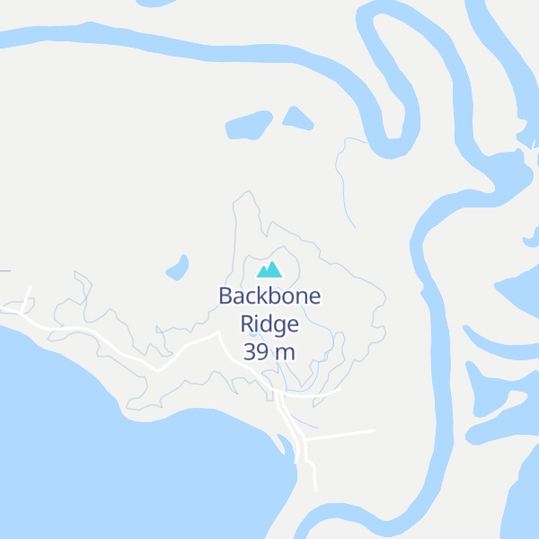 Map of Backbone Ridge