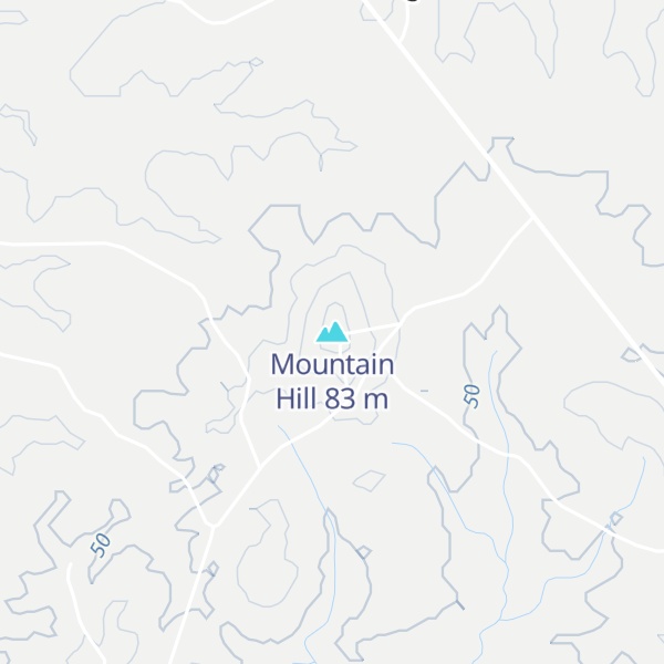 Map of Mountain Hill