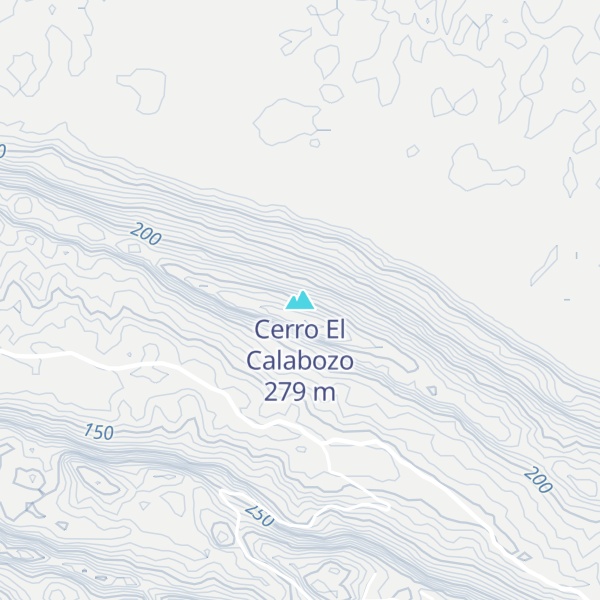 Map of Cerro El Calabozo