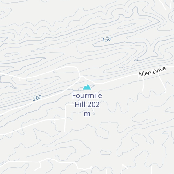 Map of Fourmile Hill