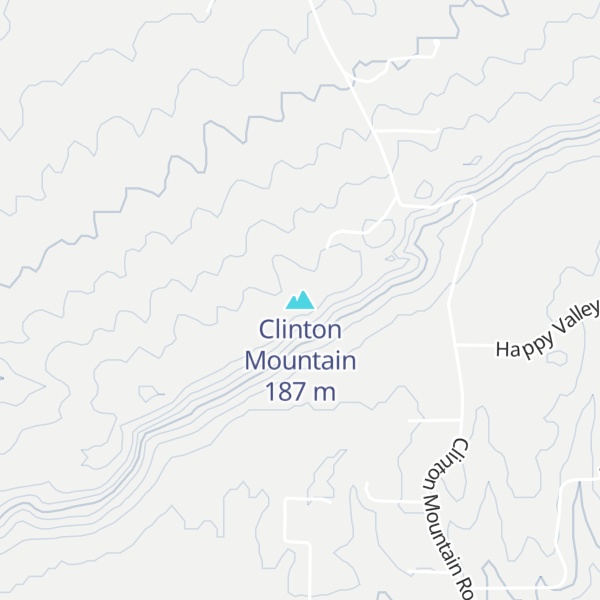 Map of Clinton Mountain