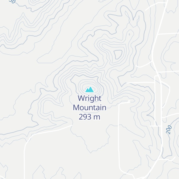 Map of Wright Mountain