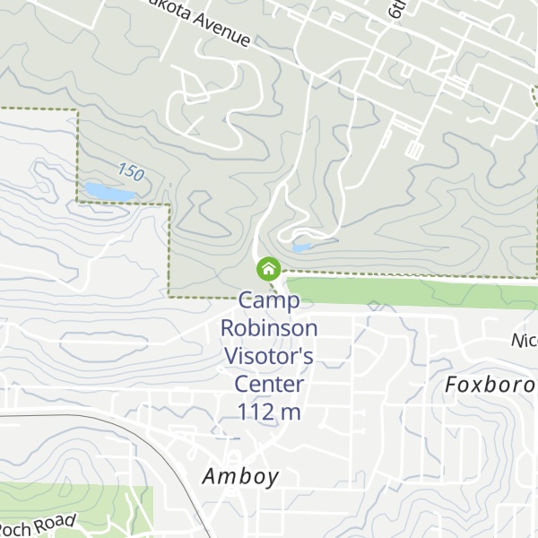 Map of Camp Robinson Visotor's Center