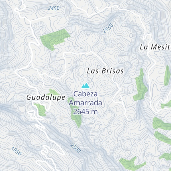 Map of Cabeza Amarrada