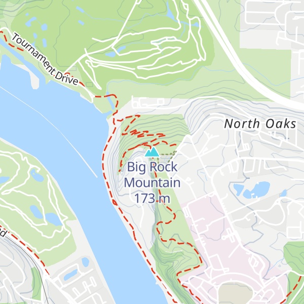 Map of Big Rock Mountain