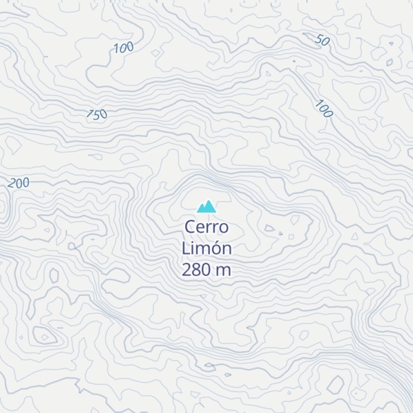 Map of Cerro Limón