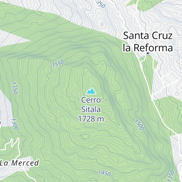 Map of Cerro Sitala