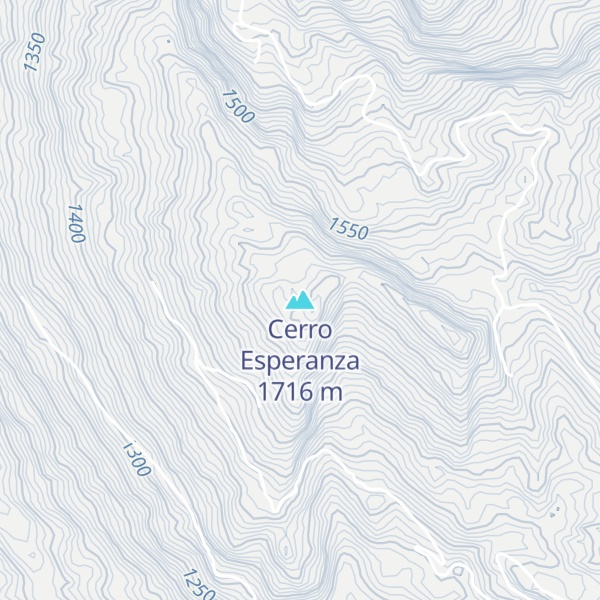 Map of Cerro Esperanza