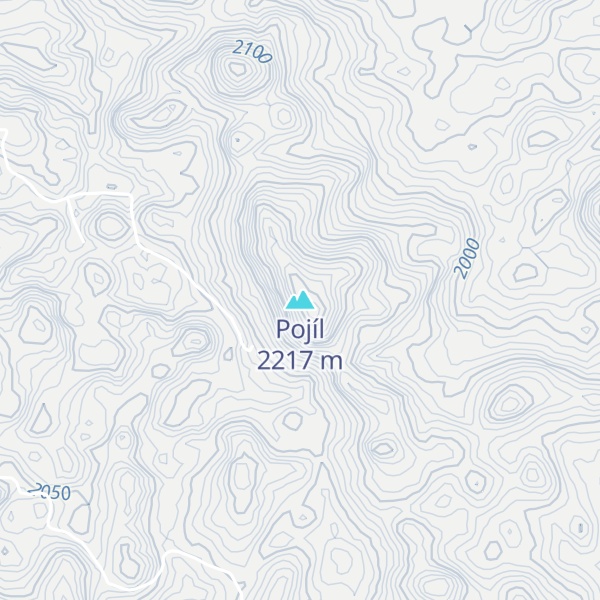Map of Pojíl