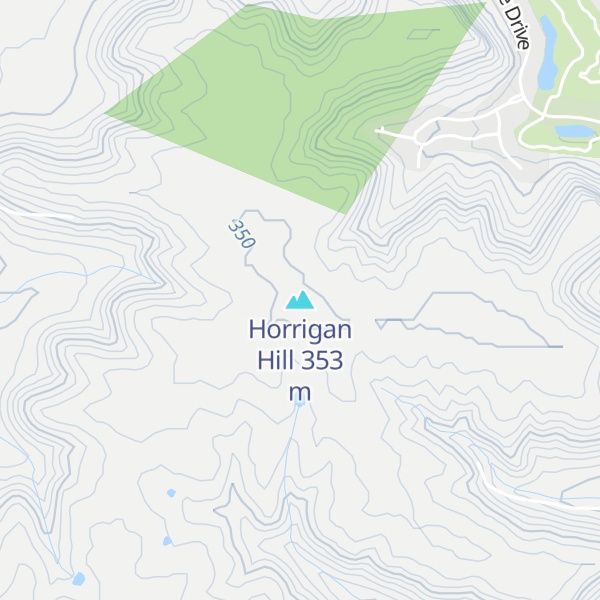 Map of Horrigan Hill
