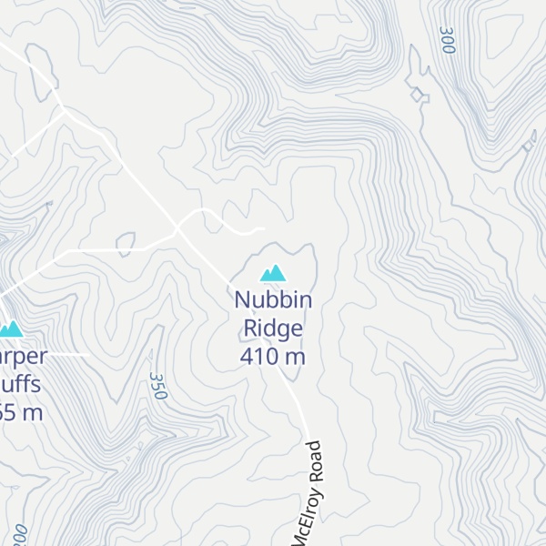Map of Nubbin Ridge