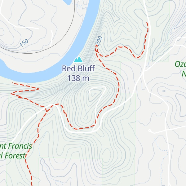 Map of Matney Knob