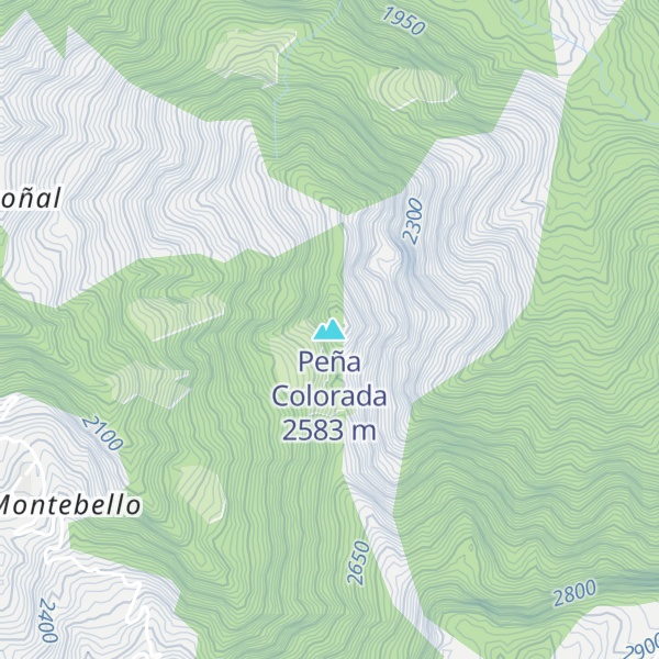 Map of Peña Colorada