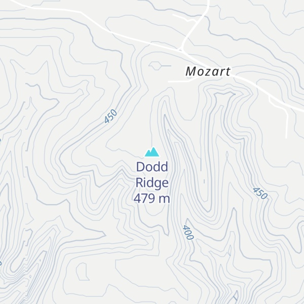 Map of Dodd Ridge