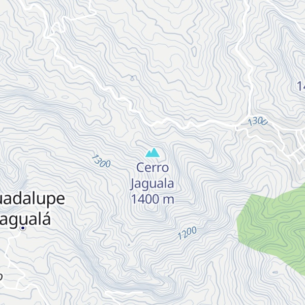Map of Cerro Jaguala