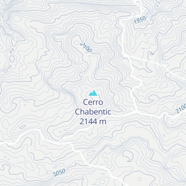 Map of Cerro Chabentic