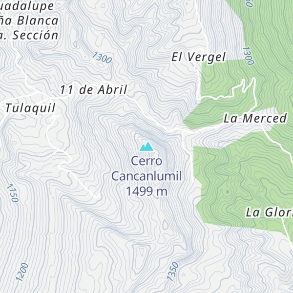 Map of Cerro Cancanlumil