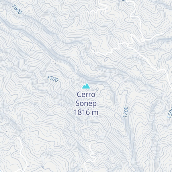 Map of Cerro Sonep