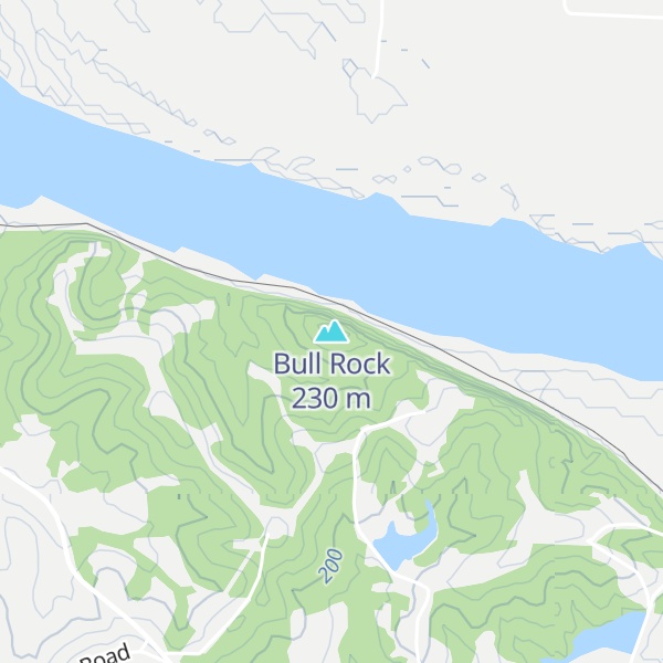 Map of Bull Rock