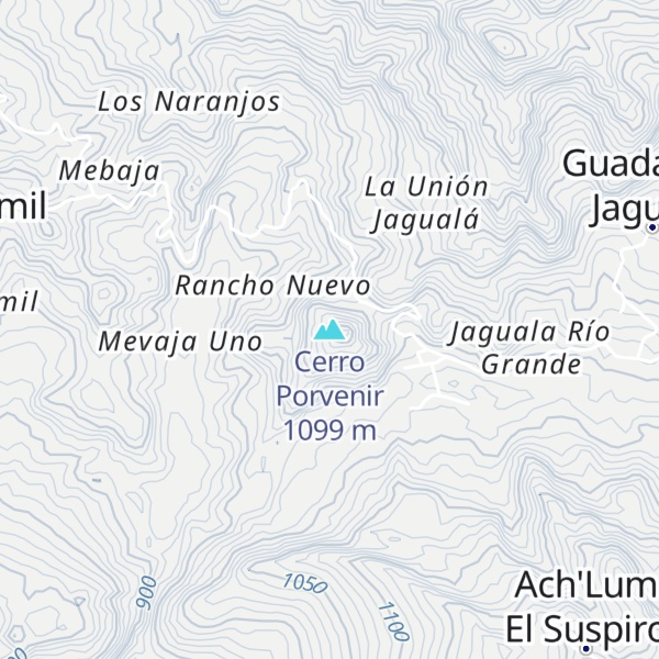 Map of Cerro Porvenir
