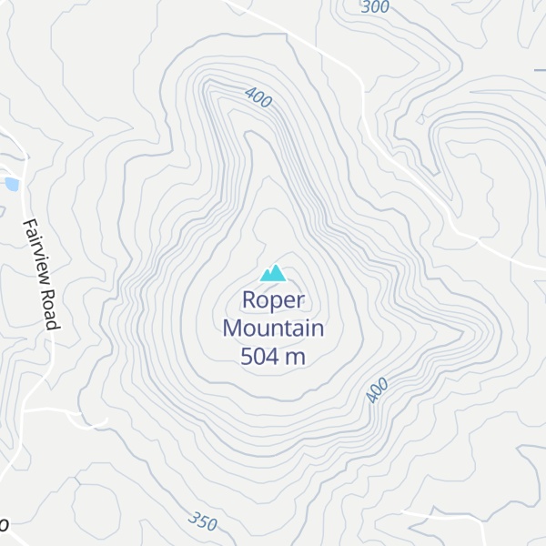 Map of Roper Mountain