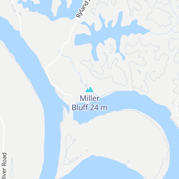 Map of Miller Bluff