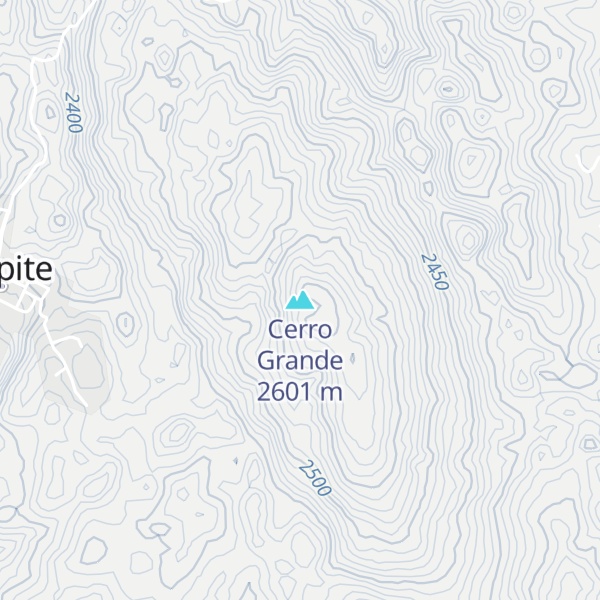 Map of Cerro Grande