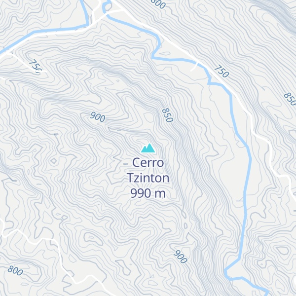 Map of Cerro Tzinton
