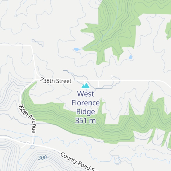 Map of West Florence Ridge