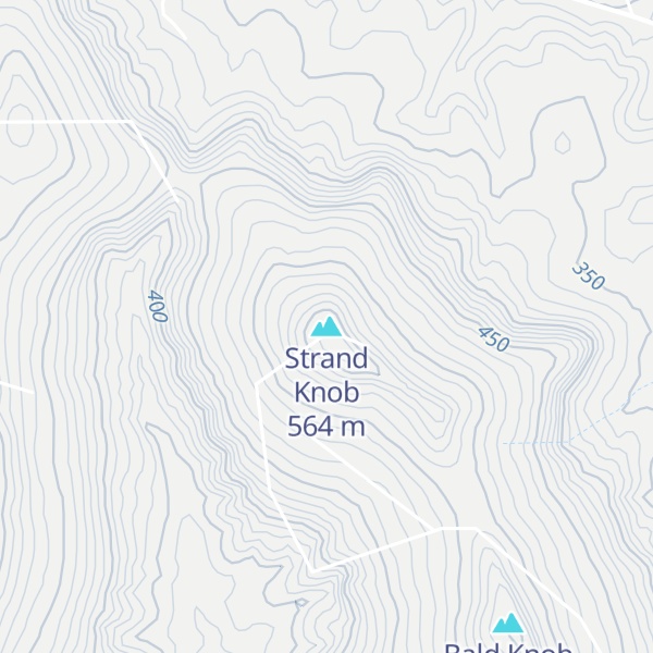 Map of Strand Knob