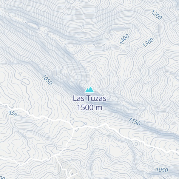 Map of Las Tuzas