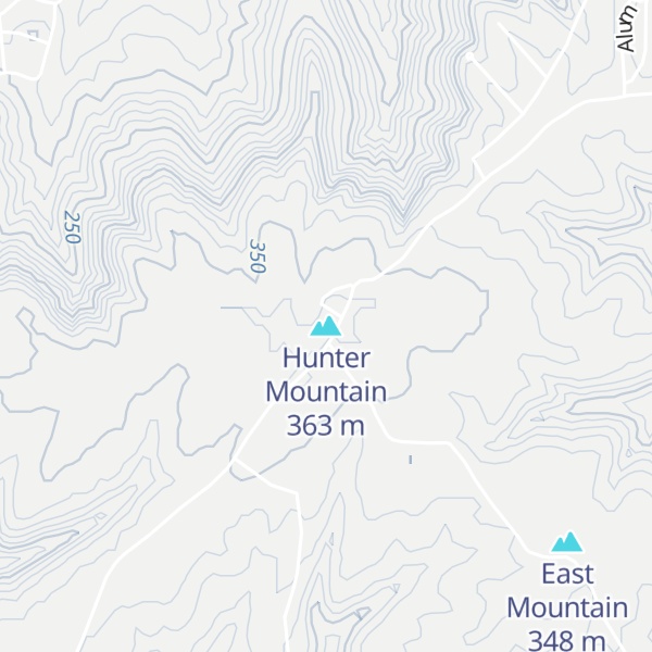 Map of Hunter Mountain