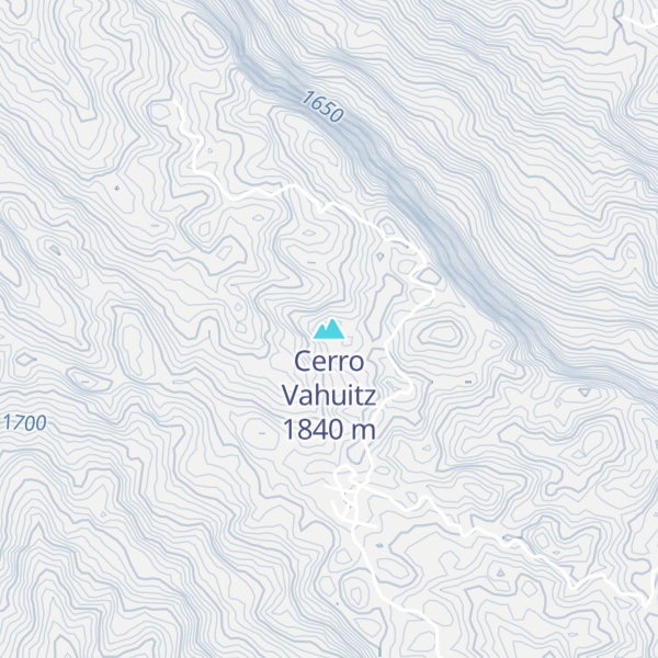 Map of Cerro Vahuitz
