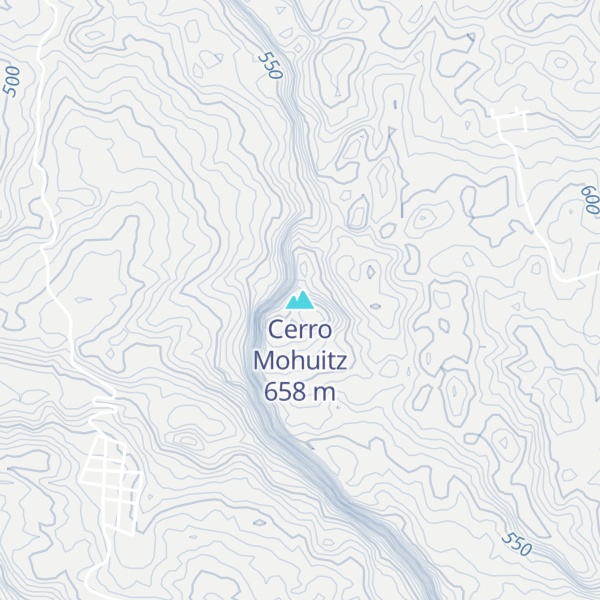 Map of Cerro Mohuitz