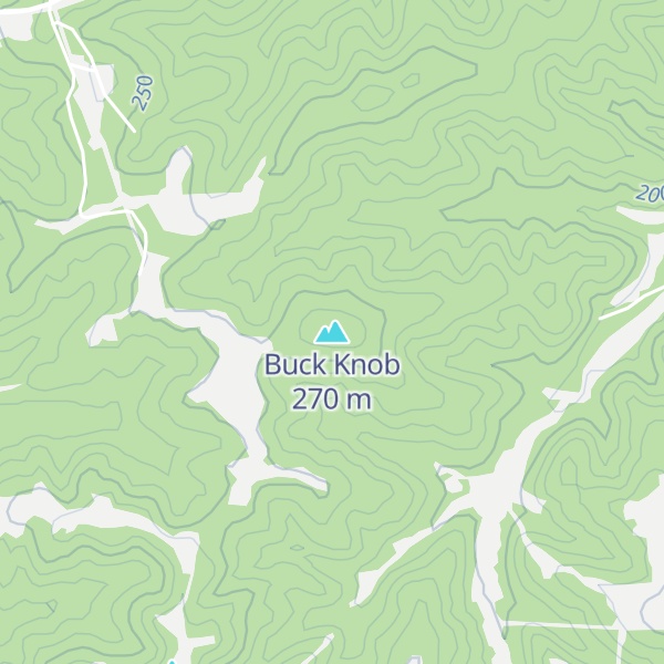 Map of Buck Knob